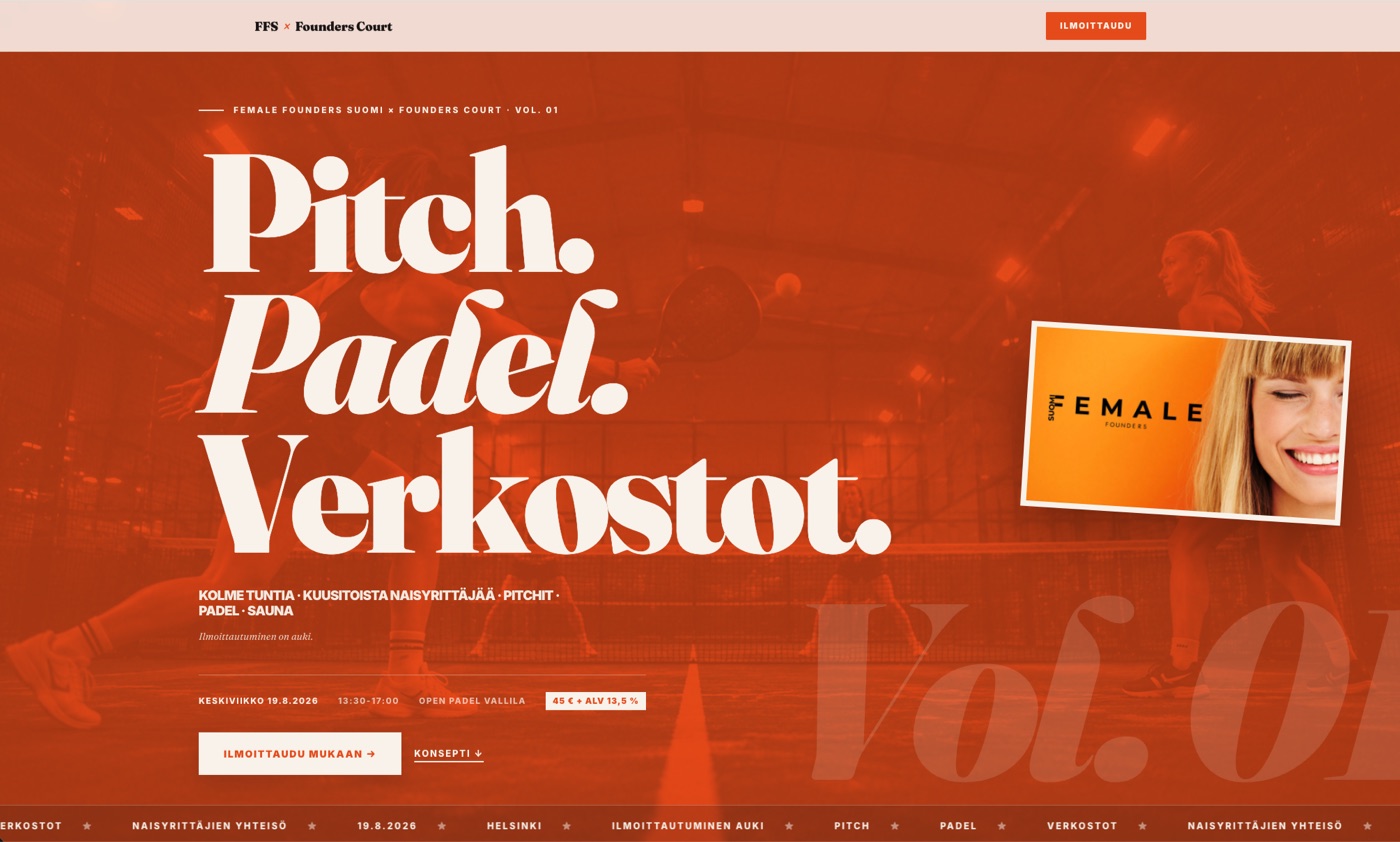 Female Founders Suomi brand and identity by Wihmo