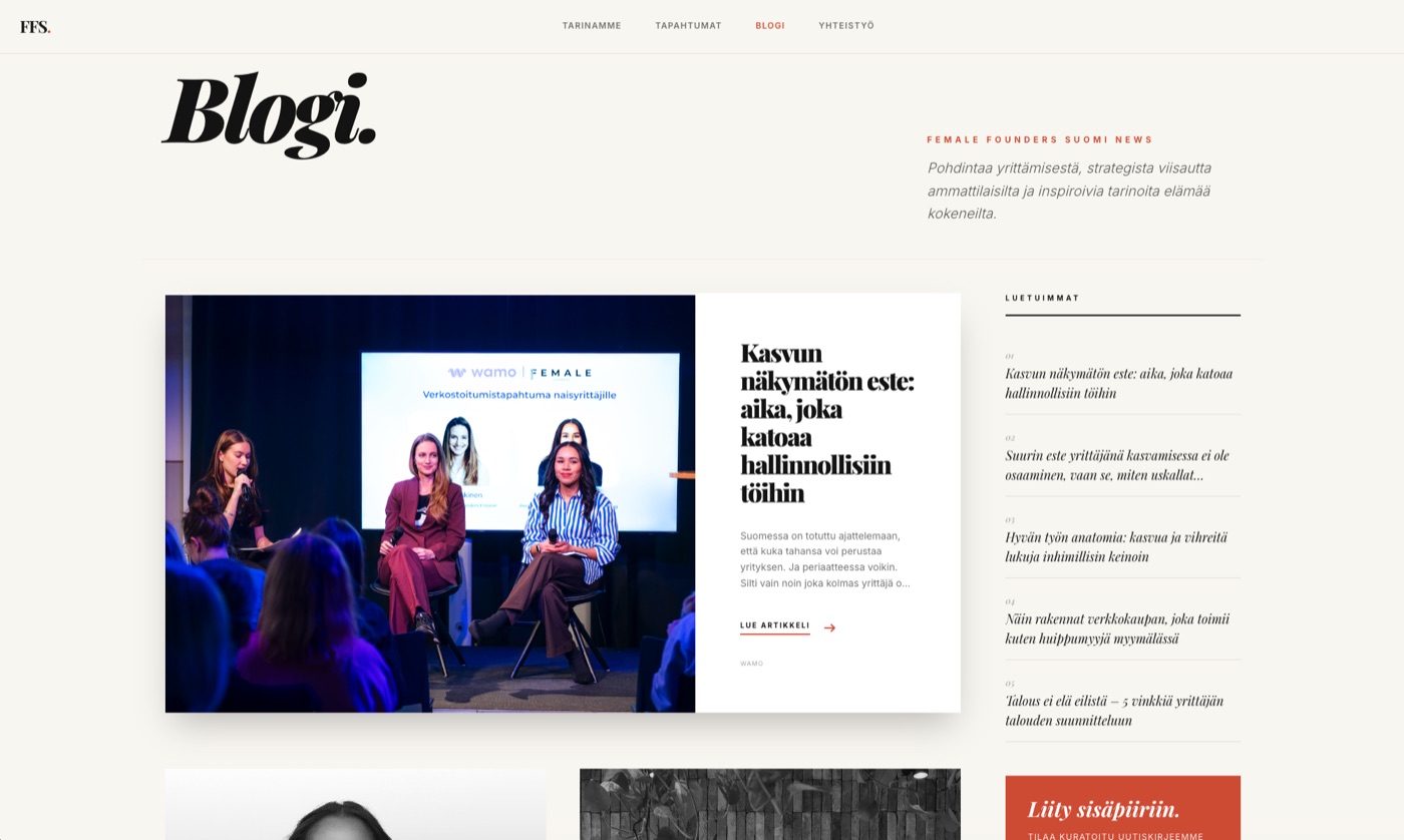 Female Founders Suomi · stories