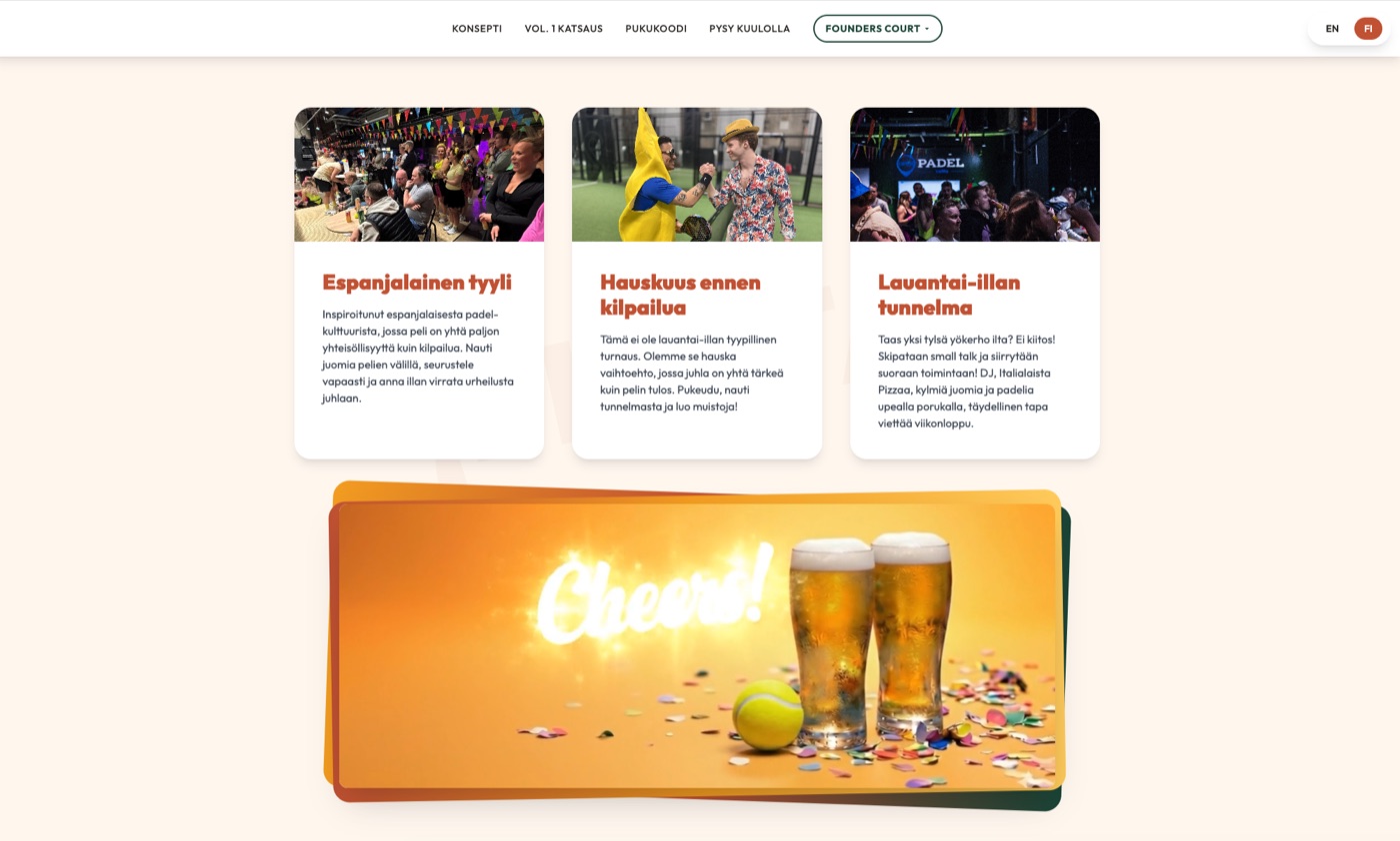 Party Padel concept